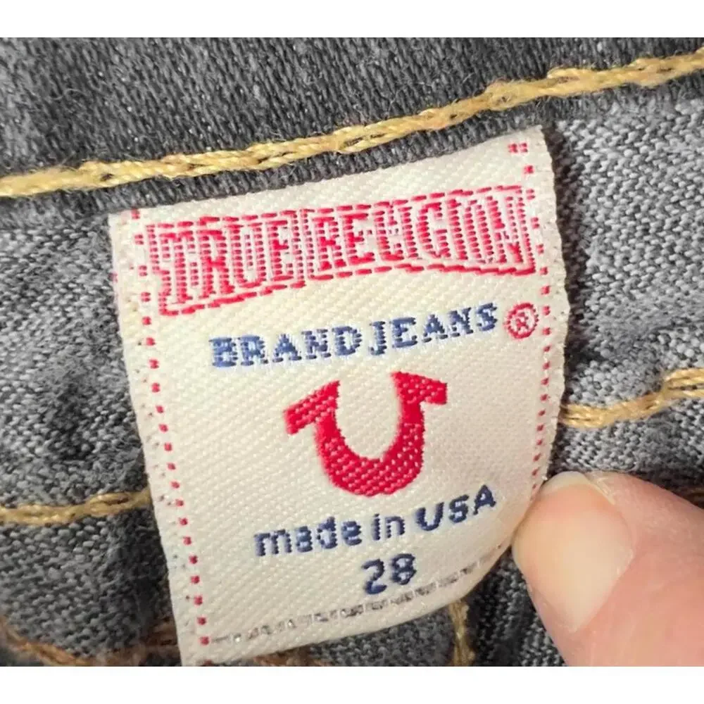 True Religion Billy Dark Wash Relaxed Bootcut Jeans - Size 28